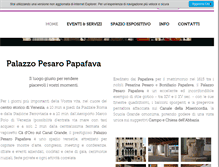 Tablet Screenshot of palazzopesaropapafava.it